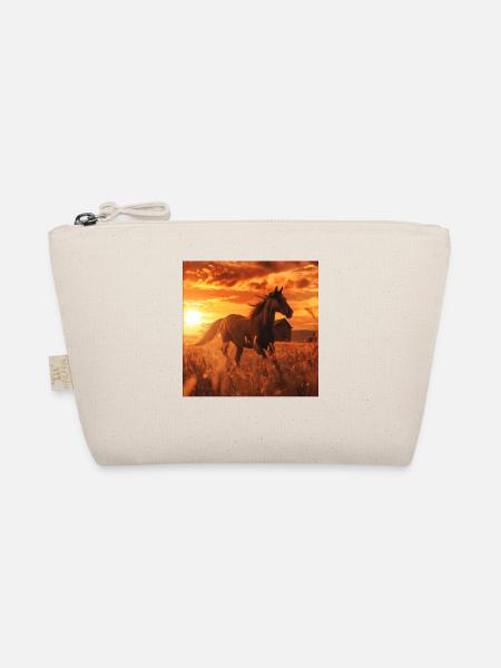 Pferd - Bio-Täschchen - Natur - Vorne