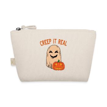 Cute Halloween Ghost Halloween - Organic Pouch - nature - Front