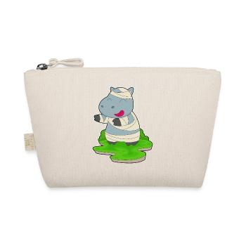 Hippopotamus Halloween Mummy - Organic Pouch - nature - Front