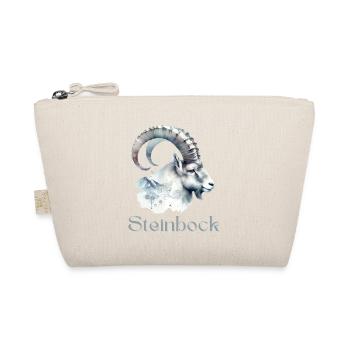 Elegantes Steinbock Sternzeichen Aquarell Geschenk - Bio-Täschchen - Natur - Vorne