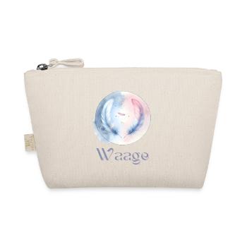 Elegantes Waage Sternzeichen Aquarell Geschenk - Bio-Täschchen - Natur - Vorne