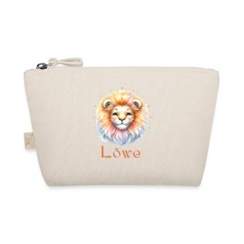 Elegantes Löwe Sternzeichen Aquarell Geschenk - Bio-Täschchen - Natur - Vorne