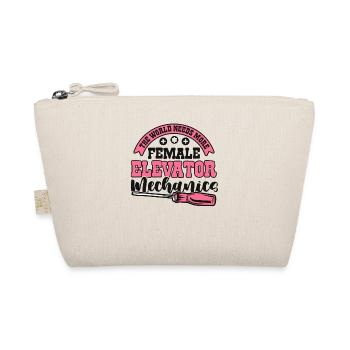 World Needs More Female Elevator Mechanics - Organic Pouch - nature - Front