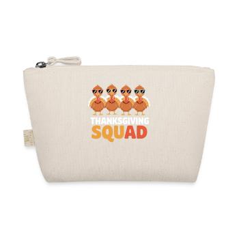 Thanksgiving Squad Funny Turkeys - Organic Pouch - nature - Front