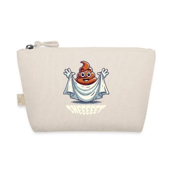Funny Poop Pile Ghost Humorous Design - Organic Pouch - nature - Front
