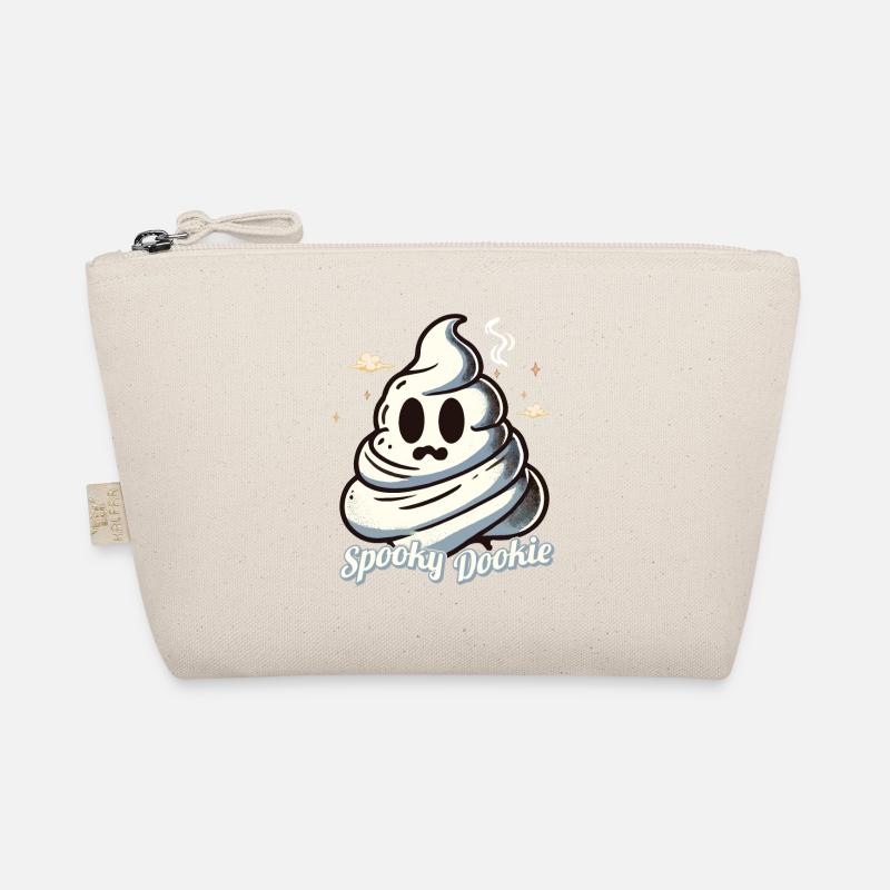 Funny Spooky Dookie Poop Pile Ghost Organic Pouch