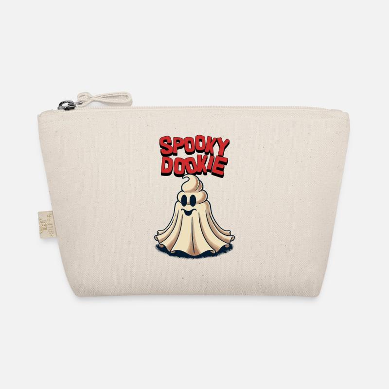Funny poop pile ghost spooky dookie retro Organic Pouch