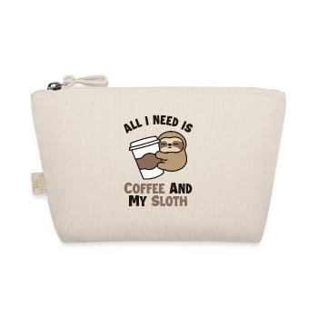 Coffee and my Sloth Pilosa Folivora - Organic Pouch - nature - Front