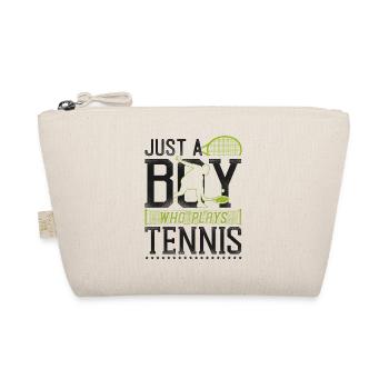 drôle joueur de tennis raquette garçon - Trousse biologique - nature - Devant