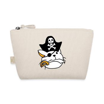 Mignon Pirate Cat Buccaneer Oeil Patch Chapeau Sabre - Trousse biologique - nature - Devant