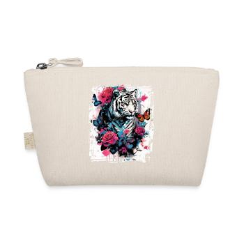Tigre majestueux avec des papillons et des roses - Trousse biologique - nature - Devant