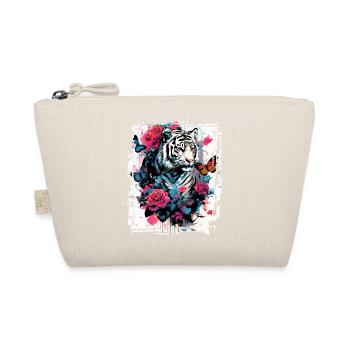Tigre majestueux avec des papillons et des roses - Trousse biologique - nature - Devant