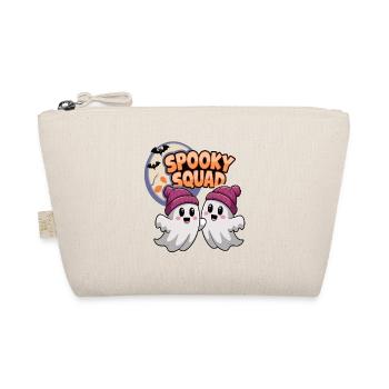 Halloween Spooky Squad Ghost with Hat - Organic Pouch - nature - Front