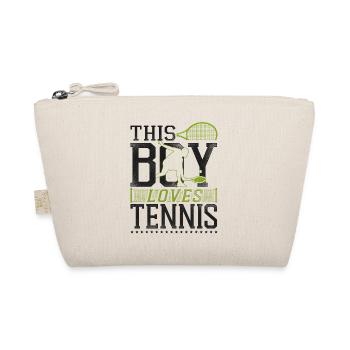drôle joueur de tennis raquette garçon - Trousse biologique - nature - Devant