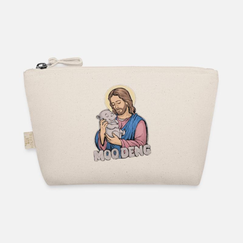 Hippo Baby Moo Deng Tierfreund Geschenkidee Bio-Täschchen