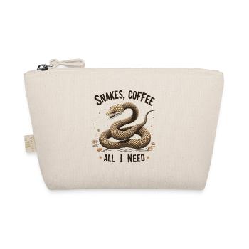 Drôle Snake Art Serpent Café Reptiles - Trousse biologique - nature - Devant