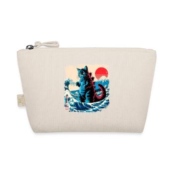 Funny Monster Kitty Cat Catzilla Anime Manga Japan - Organic Pouch - nature - Front
