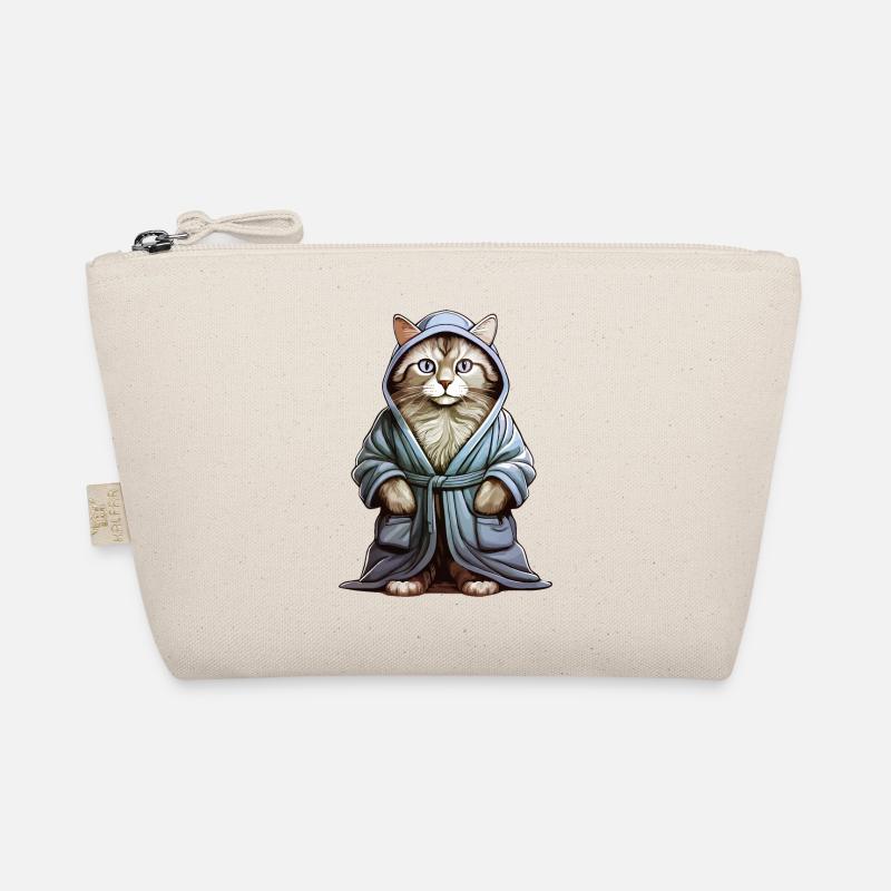 CAT BATHROBE Organic Pouch