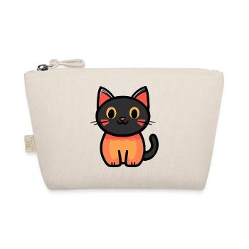 Katze Halloween Symbol Kater - Bio-Täschchen - Natur - Vorne