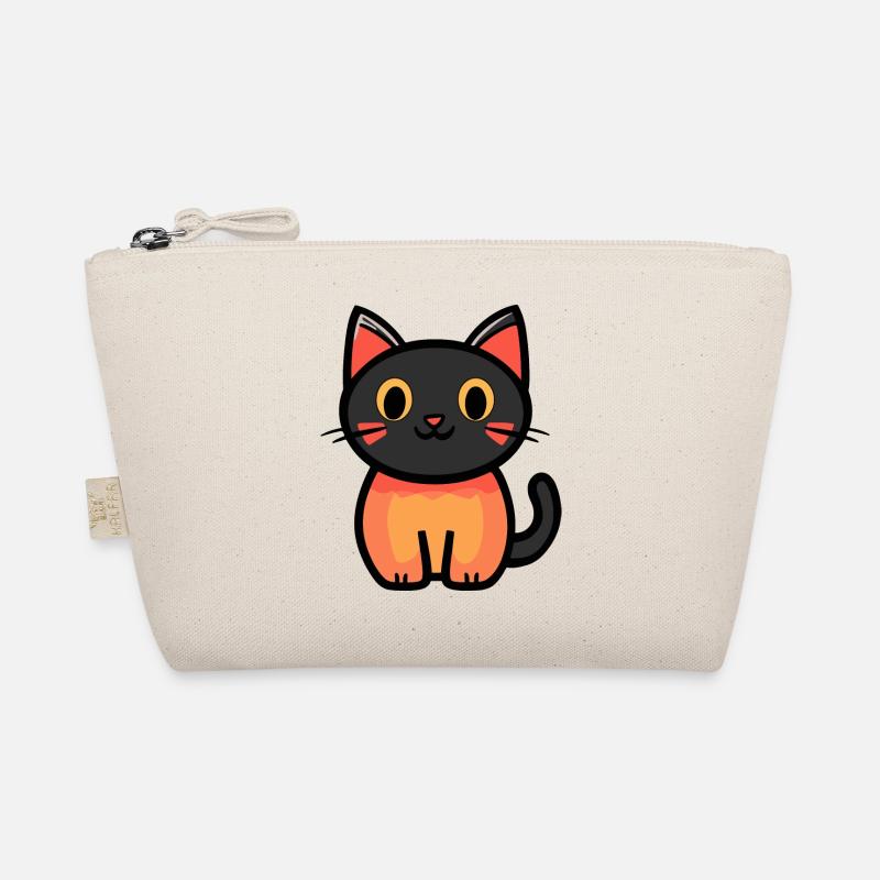 Chat Symbole d’Halloween Chat Trousse biologique
