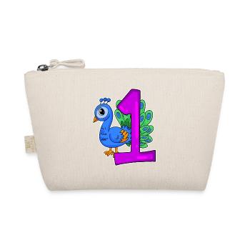 Numéro 1 Numéro Un - Motif Paon Bleu - Trousse biologique - nature - Devant