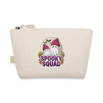 Halloween Spooky Squad Ghost with Hat - Organic Pouch - nature - Front