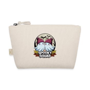Halloween Spooky Squad Ghost with Hat - Organic Pouch - nature - Front