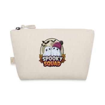 Halloween Spooky Squad Ghost with Hat - Organic Pouch - nature - Front