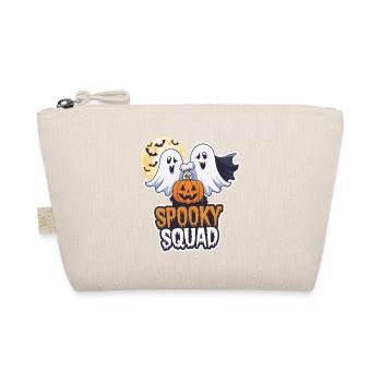 Halloween Spooky Squad Ghost with Hat - Organic Pouch - nature - Front