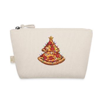 Pizza Christmas Tree Pepperoni Food Gifts for Kids - Organic Pouch - nature - Front