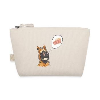 Horse Horse Pony Birthday Birthday Cake - Organic Pouch - nature - Front