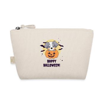 Australian Shepherd in Pumpkin Sweet Happy Halloween - Organic Pouch - nature - Front