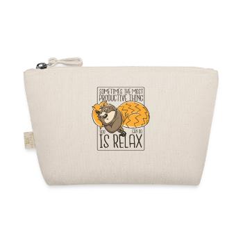 The Most Productive Thing Is Relax Pilosa - Organic Pouch - nature - Front
