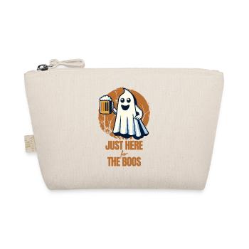 Funny Halloween Drinking Party Alcohol Ghost - Organic Pouch - nature - Front