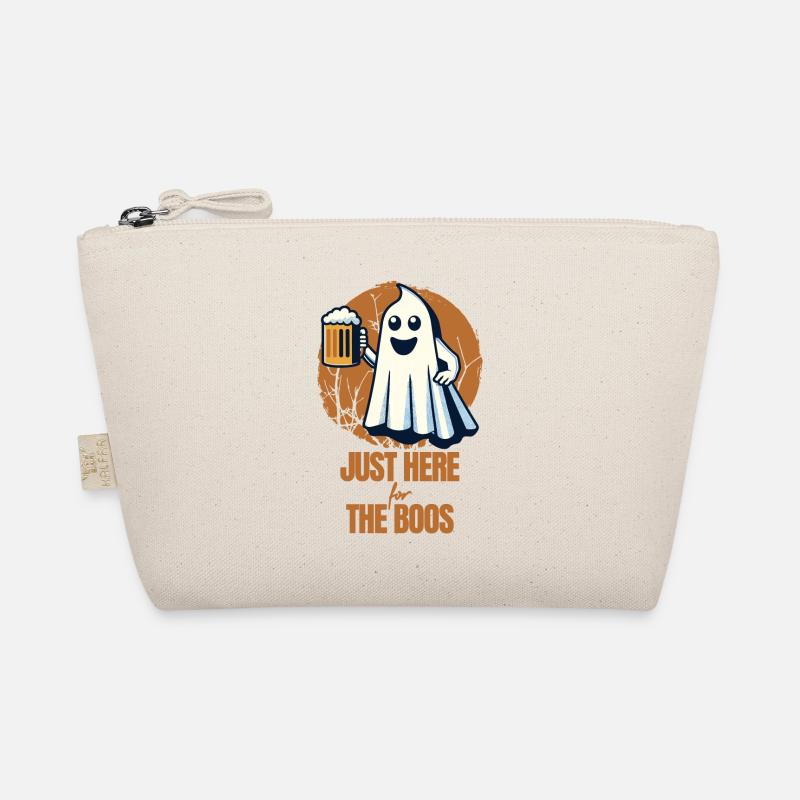 Funny Halloween Drinking Party Alcohol Ghost Organic Pouch