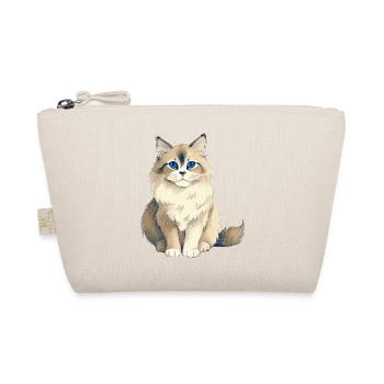 Elegante Katzen Rasse - Bio-Täschchen - Natur - Vorne
