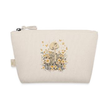 Skeleton Flowers - Organic Pouch - nature - Front