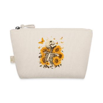 Skeleton Flowers - Organic Pouch - nature - Front