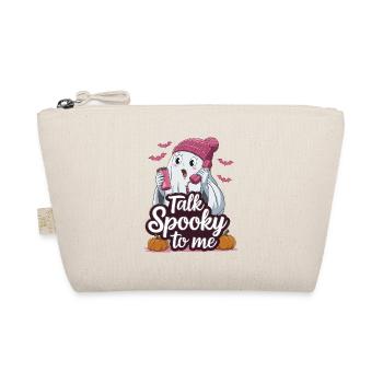Halloween Ghost Funny Talk Spooky To Me - Organic Pouch - nature - Front