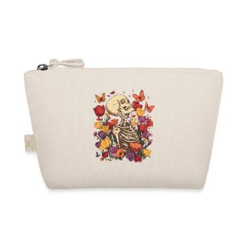 Skeleton Flowers - Organic Pouch - nature - Front