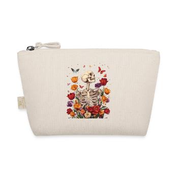 Skeleton Flowers - Organic Pouch - nature - Front