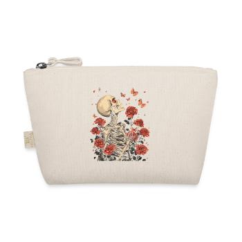 Skeleton Flowers - Organic Pouch - nature - Front