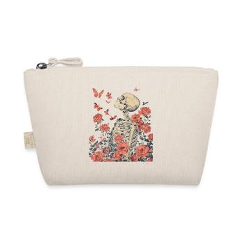 Skeleton Flowers - Organic Pouch - nature - Front