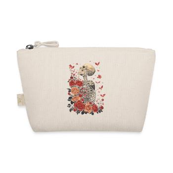 Skeleton Flowers - Organic Pouch - nature - Front