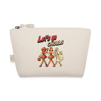 Funny Halloween Girl Let's Go Ghouls - Organic Pouch - nature - Front