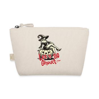 Let's Go Ghouls Funny Halloween Girl - Organic Pouch - nature - Front