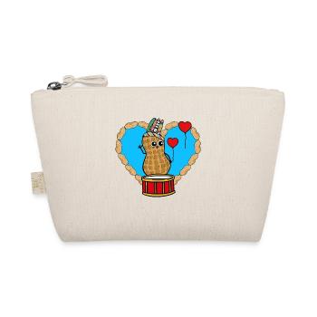 Peanut Hippie Shaman Drummer Heart Kids - Organic Pouch - nature - Front
