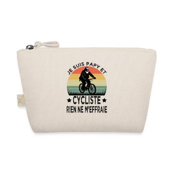 idee cadeau homme papy humour cycliste fan de cycl - Trousse biologique - nature - Devant
