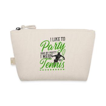 Raquette de joueur de tennis drôle j’aime - Trousse biologique - nature - Devant