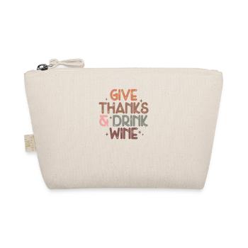 Dites merci et buvez du vin Fun Thanksgiving - Trousse biologique - nature - Devant
